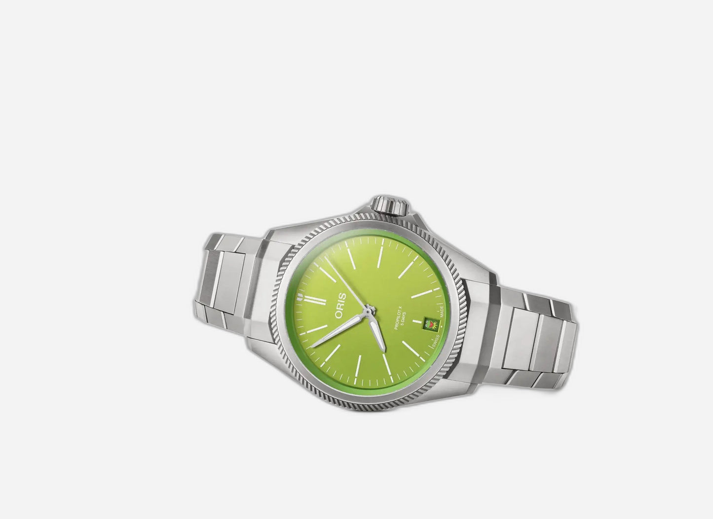 Oris Men's ProPilot X Calibre 400 Kermit Edition